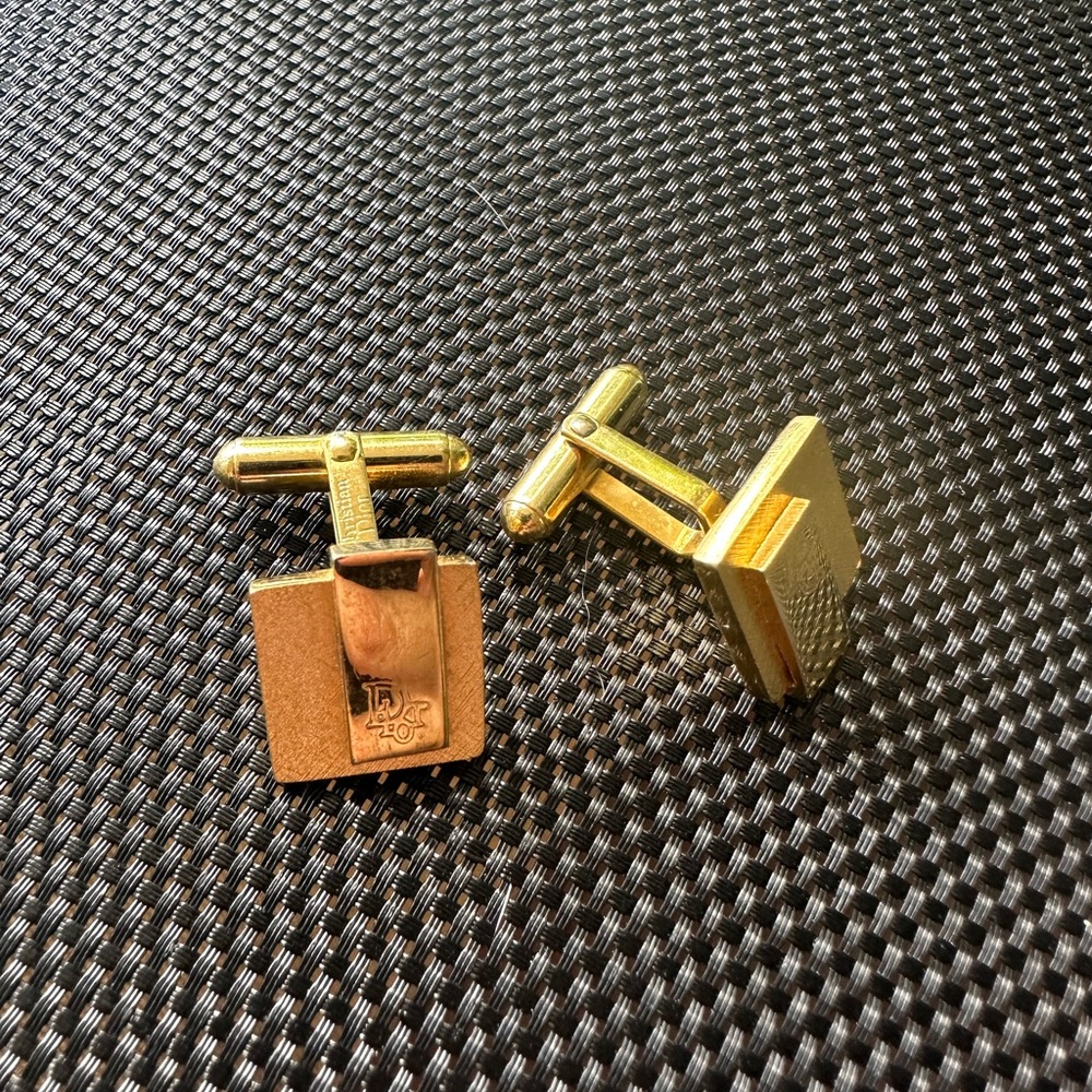 Dior vintage Gold Cufflinks